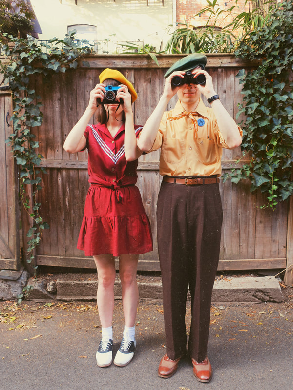 wes anderson style | wes anderson | moonrise kingdom | sam and suzy | quirky style | whimsical style | vintage style | retro style | vintage couple | couple outfits | couple costumes 