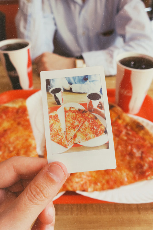 nyc pizza | New York pizza | pizza parlor | Coca Cola | pizza | coke | polaroid picture | vintage vibes | retro vibes | vintage aesthetic | retro aesthetic | vintage mood | retro mood | vintage | retro